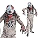 Boys Infected Zombie Skeleton Fancy Dress Costume - 4 Piece Quality Costume,Med (48-53 Ins/122cm-134cm),Gray