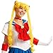 Sailor Moon Girls Child Kids Cosplay Anime Cartoon Costume Yellow Blonde Wig One Size