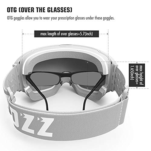 COPOZZ Ski Goggles, G2 Snowboard Goggles, Polarized OTG UV400