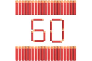 Mega Darts for Nerf Mega Series Blasters Foam Bullets Refill 9.5cm 60pcs Pack - Red