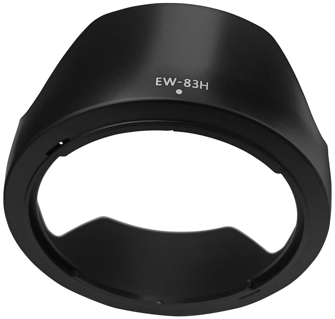 EW-83H Lens Hood Shade for Canon EF 24-105mm f/4L IS USM(Not for IS II USM),HUIPUXIANG 77mm Digital Tulip Flower Lens Hood