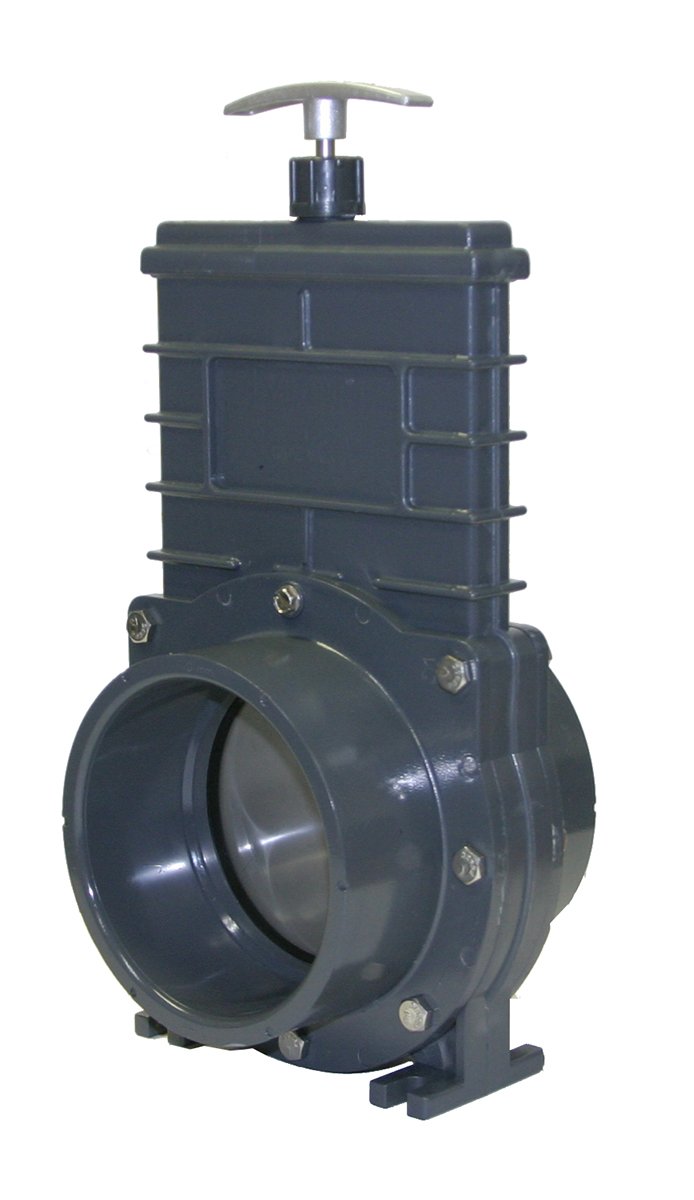 Valterra 8401X PVC Gate Valve, 110 mm Slip w/Gate Keeper, PVC