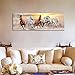 Sea Charm - Large Size Canvas Wall Art,Running Horse Picture Canvas Prints Desert Sunset Landscape Painting Giclee Artwork Printed,Modern Office Home Living Room Decoration Ready to Hang