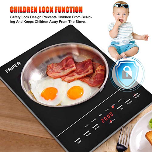 Frifer Builtin Induction Ceramic Hob, 220V Burner Touch Control