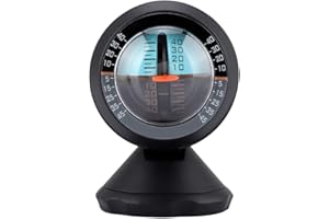 Vehicle Clinometer,Car Vehicle Inclinometer Slope Indicator Meter Level Tilt Gauge Road Safety Instrument