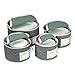 Richards Homewares Micro Fiber Deluxe Plate Case, Grey (2-Pack of 4)