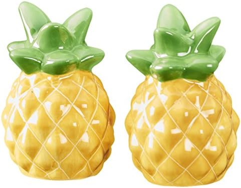 Global Amici Pineapple Salt &amp; Pepper Shaker Set One Size Yellow