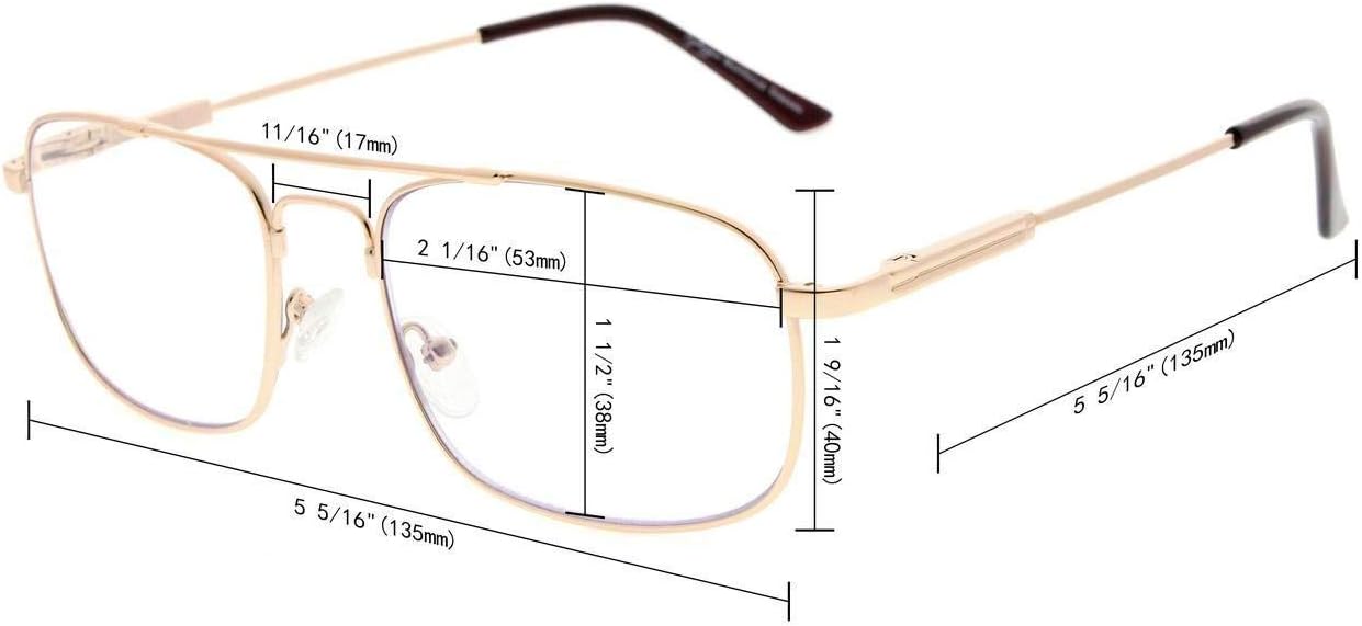 Eyekepper 3 Levels Vision Multifocus Reading Glasses UV Protection Progressive Readers Men Women Bendable Memory Frame (Silver, 1.50) - Image 5