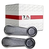 T1A 1987-1995 Toyota 4Runner Pair of Interior Window Crank Handle Replacements, Fits Front Left Driver's and Right Passenger's Sides, Roll Up and Down, Grey or Gray Color, T1A-69260-04020-B0