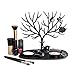 Tinksky Bracelet Necklace Holder Black Jewelry Organizer Stand Ring Tray Deer Antler Tree Design (Black)