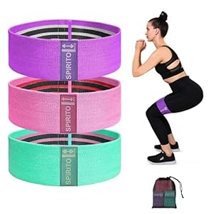 Fabric-Resistance-Bands-Set--Non-Slip-Booty-Bands--3-Levels-Workout-Bands-for-Women-Legs-and-Butt-Glute-Thigh-Squat-Hip-Circle--Exercise-Bands-for-Home-Gym Fabric Resistance Bands Set – Non Slip Booty Bands – 3 Levels Workout Bands for Women Legs and Butt, Glute, Thigh, Squat…