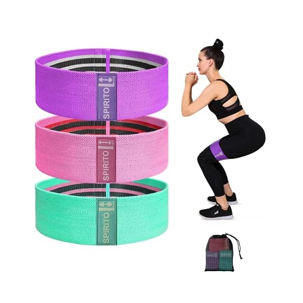 Fabric-Resistance-Bands-Set--Non-Slip-Booty-Bands--3-Levels-Workout-Bands-for-Women-Legs-and-Butt-Glute-Thigh-Squat-Hip-Circle--Exercise-Bands-for-Home-Gym Fabric Resistance Bands Set – Non Slip Booty Bands – 3 Levels Workout Bands for Women Legs and Butt, Glute, Thigh, Squat…
