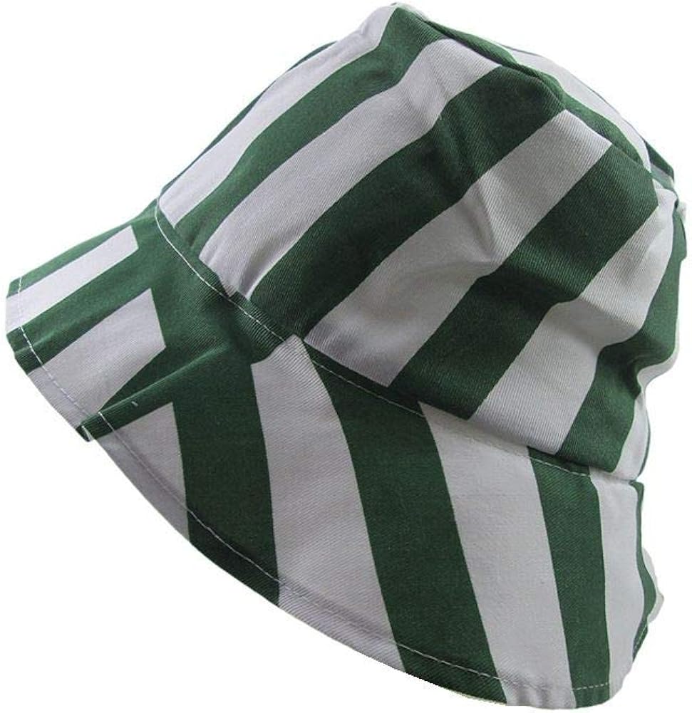 Unisex Vertical Stripes Bucket Hat Packable Fashion Fisherman Cap Sun