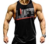 Imily Bela Men's Loose Lift Floral Print Cotton Racerback Top Tanks T Shirts