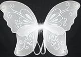 White Sparkling Fairy Costume Wings