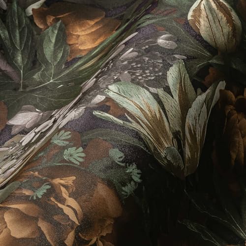 A.S. Creation PintWalls 385092 Non-Woven Wallpaper with Roses Yellow Green Grey Floral 10.05 x 0.53 m Made in Germany