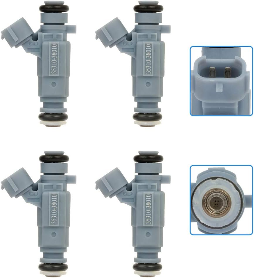 LSAILON Engine Fuel Injectors 4 Pieces Fuel Injector fit for 20012006