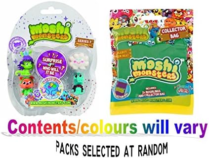 Moshi Monsters Five Moshlings Pack (Series 7) plus Moshling Collector Bag (inc. 2 Moshlings)