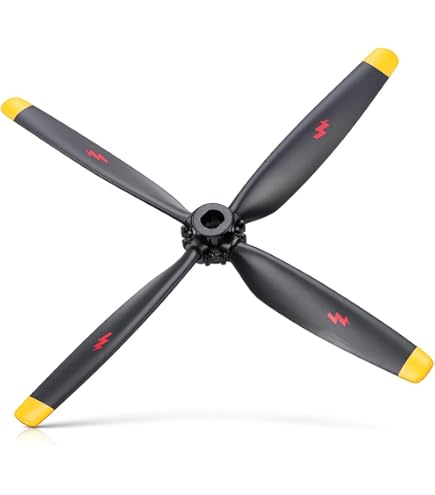Amazon.com: DKNTZO FMS 980mm P-39 10.5x8 4-Blade Propeller RC