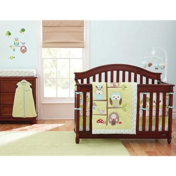 enchanted forest crib bedding