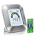 Adoric Life Hygrometer Thermometer, Indoor Thermometer Humidity Monitor with Touchscreen, Backlight, Time and Alarm (Battery Included)