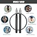 Vcall Jump Rope Workout Speed Rope Weighted Adjustable Self-Locking Exercise Skipping Rope with 1 Replaceable Cable for for Women Kids Men Fitness,Crossfit,Boxing,Training,Double Unders,Gym,Cardio