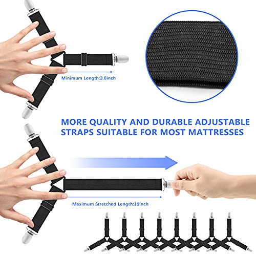 LIGhtsaber UPGRADED Bed Fastener Keeper Adjustable Sheet Fixing Strap