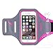 Triomph Armband for iPhone 8, 7, 6, 6S, SE, 5, 5C, 5S iPod Galaxy S6, S6 Edge S5 with Screen Protecter and Key Cards Money Holder, for Running, Workouts, Jogging, Hiking, Biking, Walking (Rose 5