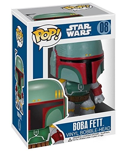 Funko Pop! Star Wars: Boba Fett #08 Vinyl Bobble-Head Figure (Bundled with Pop Box Protector Case)