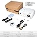 Video Projector, Crenova XPE680 720P HD Projector, Home Theater Multimedia Video Office Projector HD 1080P 5.8