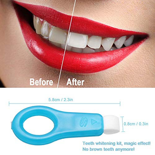 12pcs Pro Nano Teeth Whitening Kit Teeth Cleaning Whitener Brush Tooth Stains (12 pcs, White)