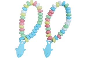 RBBZ PARTY Shark Candy - 24 Candy Bracelets Indvidually Wrapped Bulk - Great for Shark Party Favors