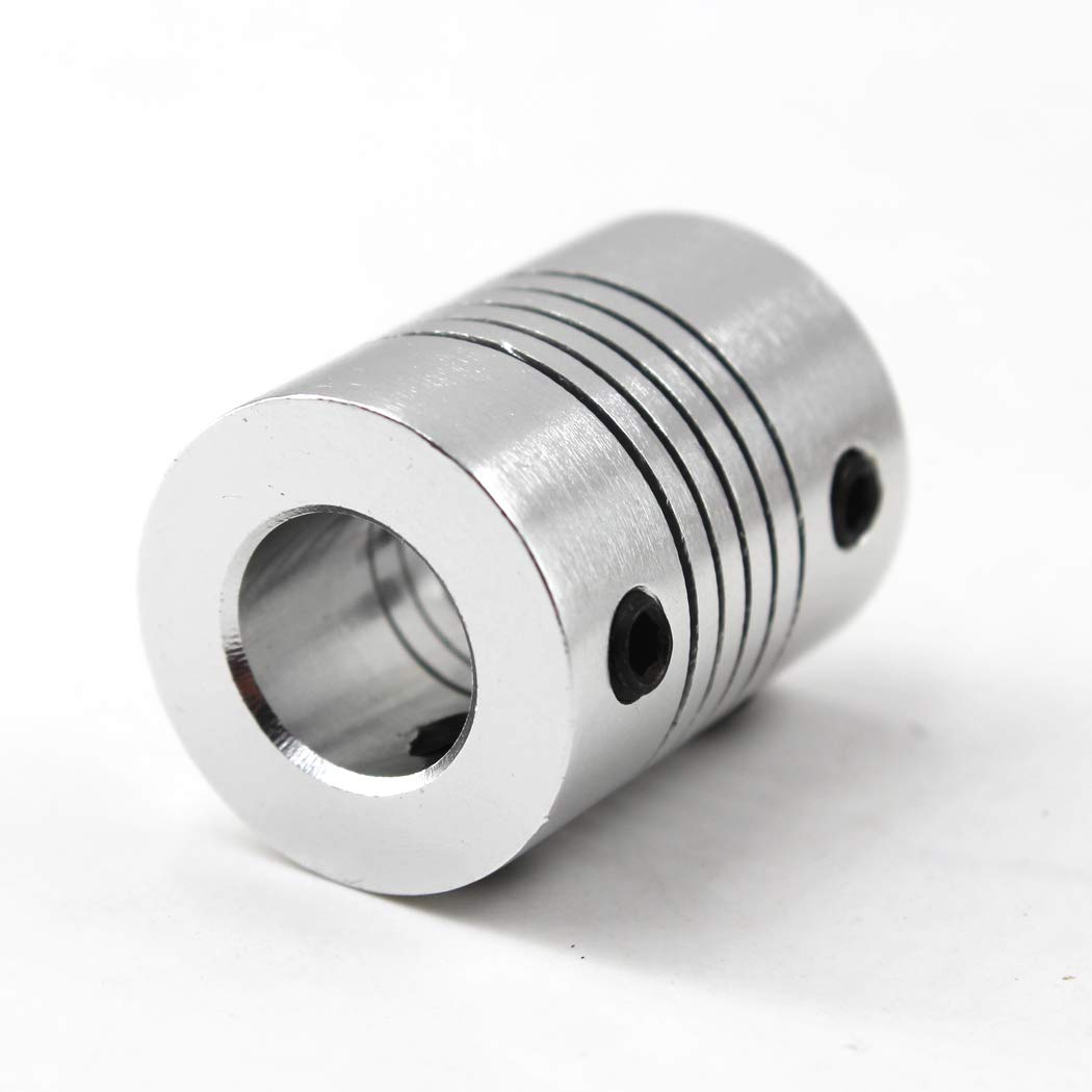 6mm to 8mm Flexible Shaft Coupling 25mm length Aluminium Alloy Flexible Coupling For 3D Printer And CNC Machine Pack Of 10 (Wrench Included) - Image 4