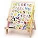 Lewo 3 in1 Wooden Magnetic Art Easel Double Sided Drawing Whiteboard Toys for Kids