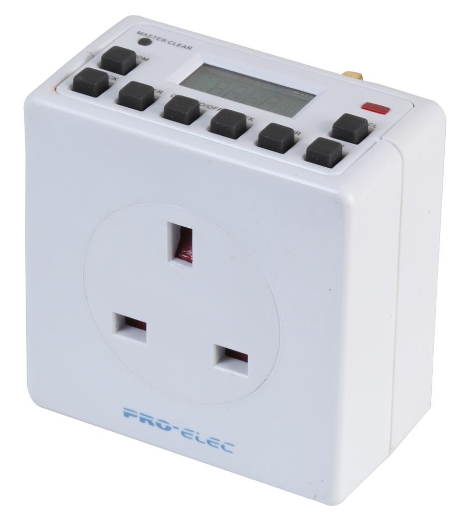 PRO ELEC PEL00410 Compact 24 Hour Digital Plug-in Timer