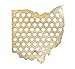 Ohio Beer Cap Map OH - Authentic Maple Wood - Skyline Workshop - Easy to Hang - Great Christmas gift