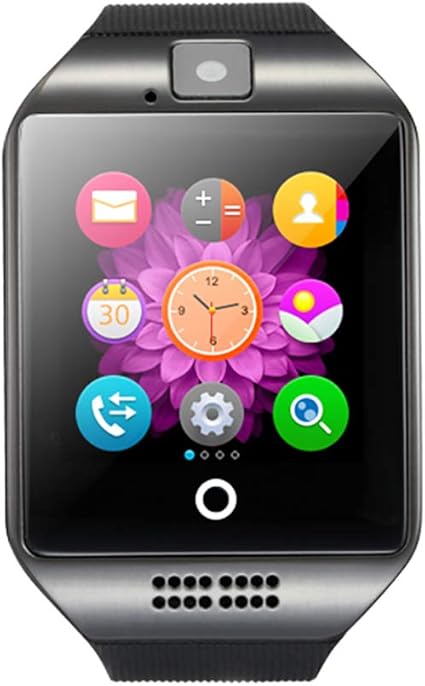 Amazon カメラスマートウォッチ Iphone Android用 Tf Simカード対応 大容量 実用スマートウォッチ メンズ ブラック Smart Watch スマートウォッチ