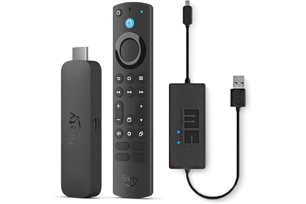 Amazon Fire TV Stick 4K Max with USB Power Cable (eliminates the need for AC adapter)