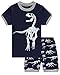 Family Feeling Dinosaur Little Boys Shorts Set Pajamas 100% Cotton Clothes Toddler Kid 4T