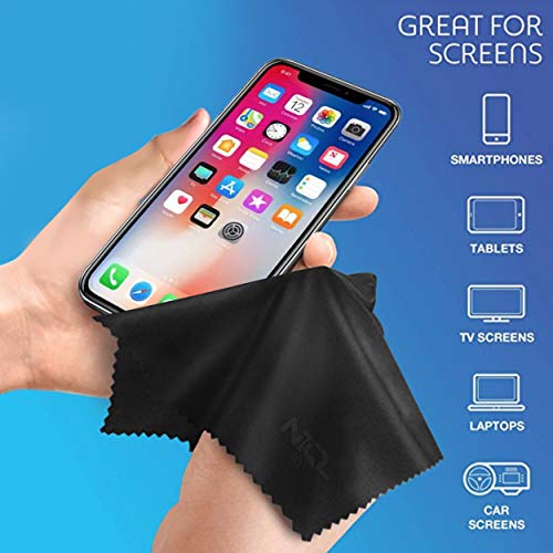 Microfiber Cleaning Cloths, 5 Pack Eyeglass Cleaner, Cleans Glasses, Phone, Camera Lenses