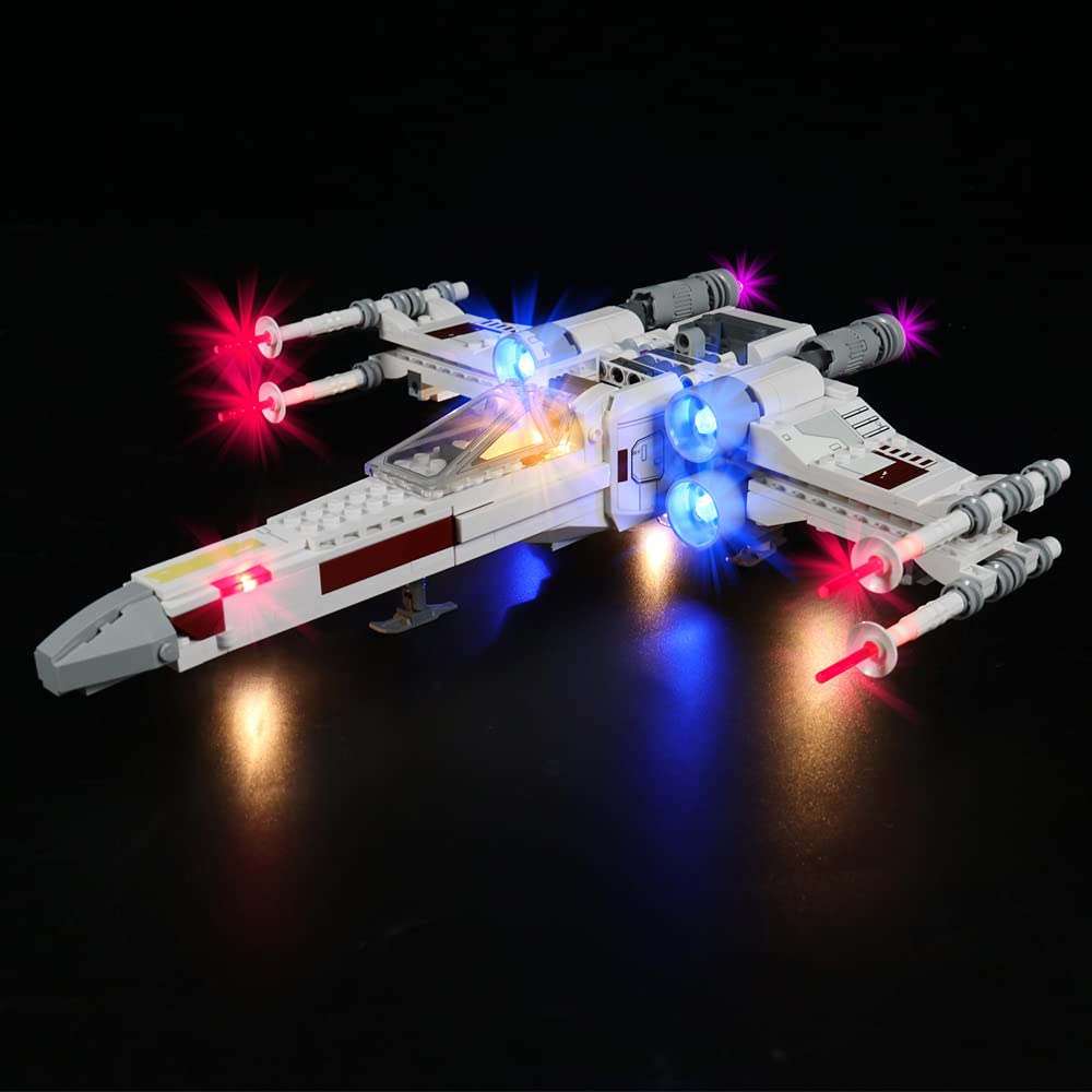 Led Light Kit for Lego X-Wing Fighter, Led Lighting Set for Lego 75301 Luke Skywalker’s X-Wing Fighter - Not Include Models, Just Light Set(Classic Version) — image 1