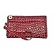sunyou Women's Fashion Leather Wristlet Card Cell Phone Handbag