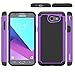 For Samsung Galaxy J3 Emerge / J3 Prime / J3 Mission / J3 Eclipse / J3 2017 / J3 Luna Pro / Sol 2 / Amp Prime 2 / Express Prime 2 Case, OEAGO Hybrid Dual Layer Defender Protective Case Cover (Purple)
