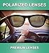 Polarized Bamboo Wood Sunglasses For Men & Women Featuring 11 LAYERED Lens |Wood Sunglasses With Distortion Free, Anti-Reflective & Anti-Scratch Lens -Light Weight Bamboo Sunglasses Wood Frame