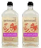 Bath and Body Works, Aromatherapy Sensual Black Currant Vanilla Body Wash & Foam Bath 10oz. per bottle (2 Pack)