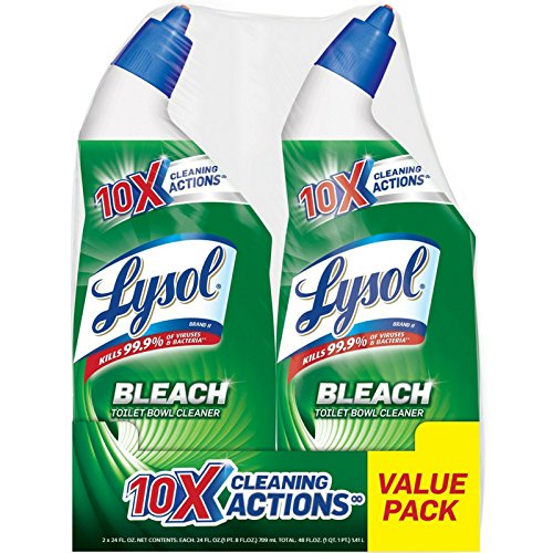 Lysol Complete Clean Toilet Bowl Cleaner with Bleach Value Pack, 2