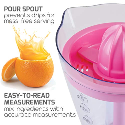 Ovente Electric Citrus Juicer Extractor 34 Ounce Pitcher with Manual