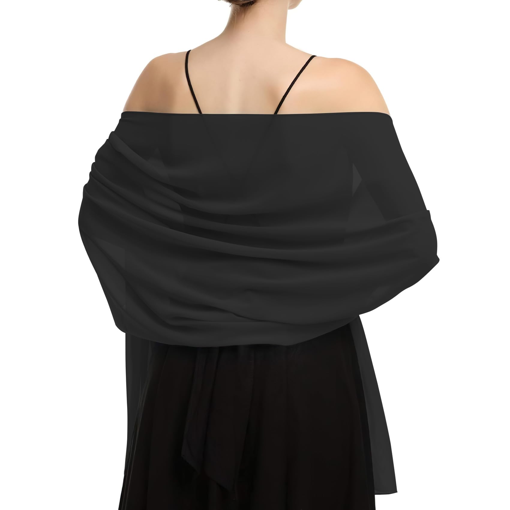 womens black dress shawls