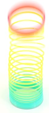 D.A.Y. Republic Magic Rainbow Spring Coil 7.5cm Bouncing Fidget Toy Kids Party view 5