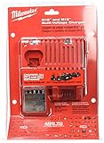 Milwaukee 48-59-1812 M12 or M18 18V and 12V Multi Voltage Lithium Ion Battery Charger w/ Onboard Fuel Gauge